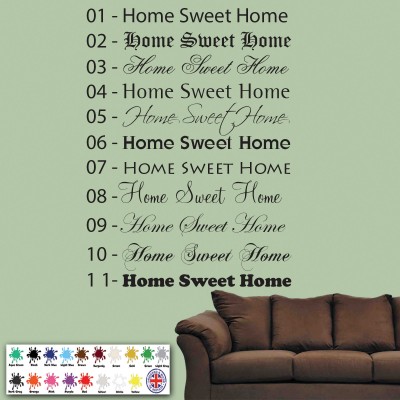Home Sweet Home Wall Sticker   191817986198
